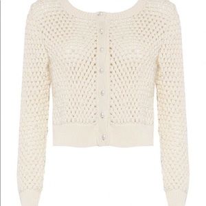 Alice + Olivia Legori Pearl Cardigan Sweater